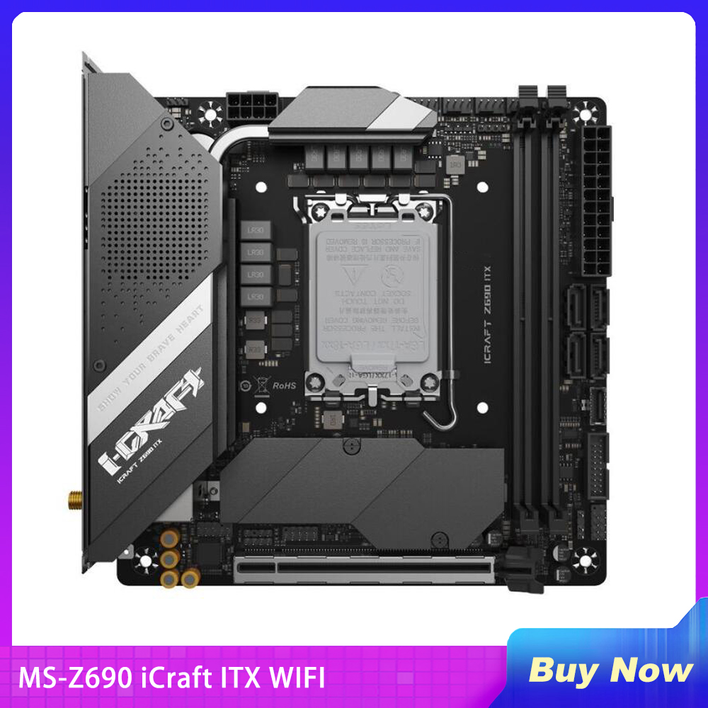 Lga1700 Itx Motherboard Ddr5 - 新しいMS-Z690 iCraft ITX WIFIデスクトップマザーボード LGA 1700